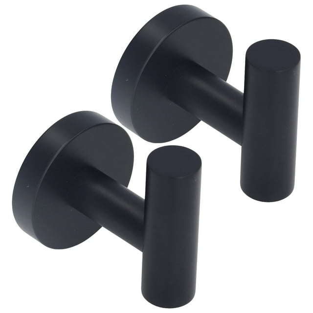 Towel Hooks, Convenient Practical Widely Applicable Stable Reliable Small Compact Black Towel Hook Durable Wearable For Home For Kitchen For Room