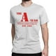 thumbnail image 1 of Camiseta divertida con la letra del Equipo A para hombre y mujer, cuello redondo, algodón puro, manga corta, ideal para regalar., 1 of 7