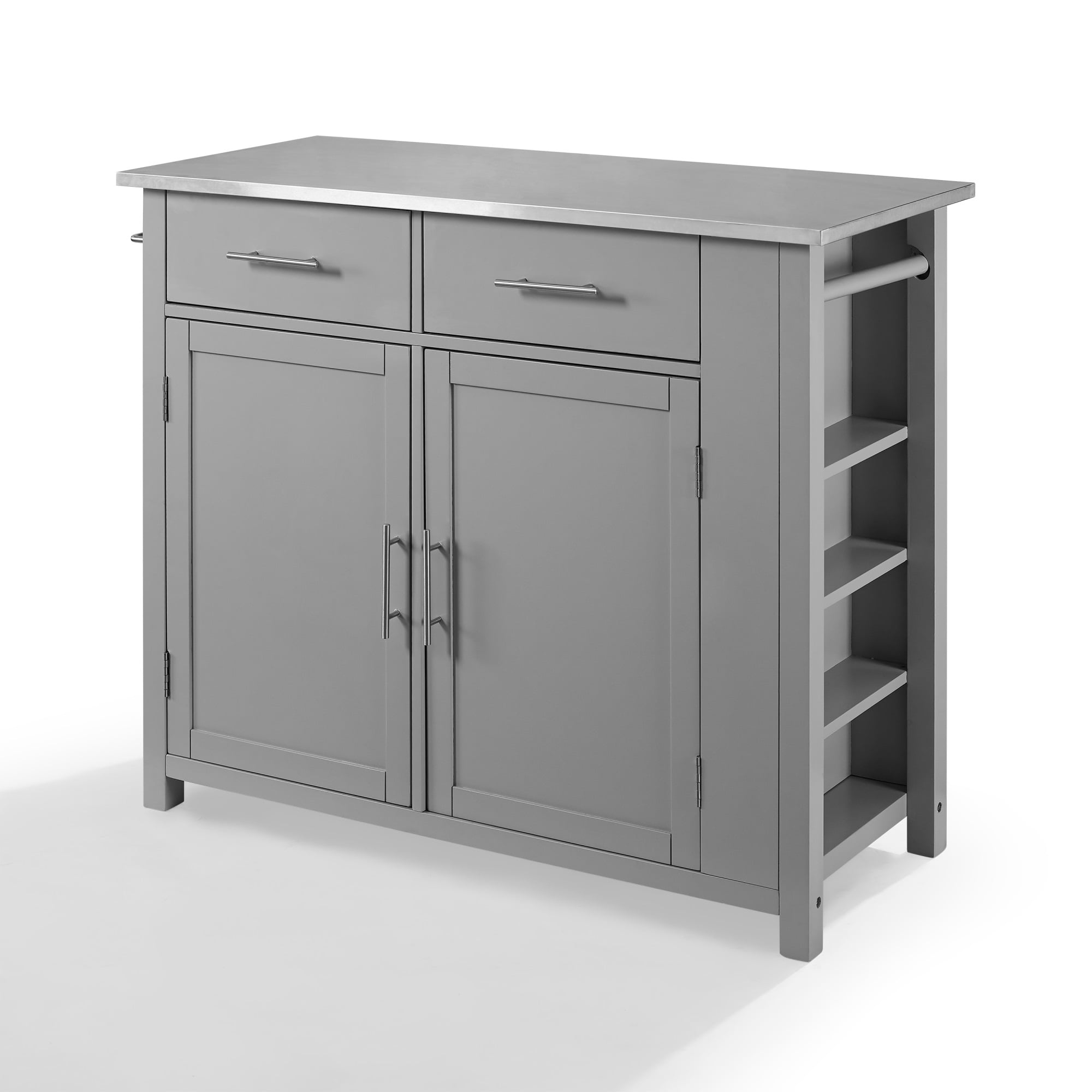 Crosley Furniture Savannah Wood Top DropLeaf Kitchen Island/Cart