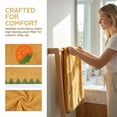 thumbnail image 3 of Unique Bargains 2 Pack Absorbent Quick Dry Hand Towels Fruit Embroidered Yellow 29" x 13", 3 of 6