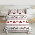 thumbnail image 2 of Feelyou Vintage Christmas Festival Full Size Comforter Sets, Tribal Aztec Geometric Bedding Comforter Set, Kawaii Reindeer Print Reversible Bedding Sets, ltra Soft Home Decor, 3-Piece, 2 of 8