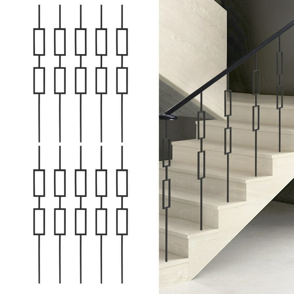 Decorative Metal Balusters for Staircases – Stylish Staircase Balusters for Modern & Classic Designs, Durable and Easy to Install