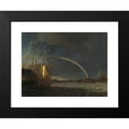 thumbnail image 2 of After Allart van Everdingen 18x15 Black Modern Framed Museum Art Print Titled - Waterscape with Rainbow (17th Century), 2 of 5