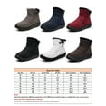 thumbnail image 2 of Ritualay Womens Boots Winter Warm Snow Wide Casual Comfortable Ankle Booties  White 8.5, 2 of 2