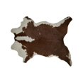 thumbnail image 1 of Natural 676685024145 2 x 3 ft. Calfskin Rug - Brown & White, 1 of 3