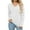 White, variant on EDFBUYKRS Long Sleeve Blouses for Women V Neck Button Casual Tops Tunic T Shirts Xl