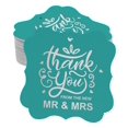 thumbnail image 1 of Inkdotpot Real Silver Foil Bracket Shape Paper Hang Tags Thank You From The New Wedding Favor Tags Pack Of 100, 1 of 7
