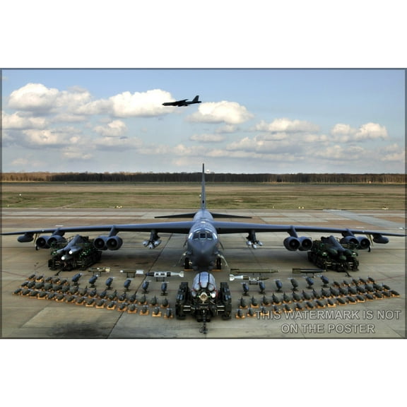 24"x36" Gallery Poster, B-52 Stratofortress with armament - Copy