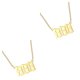 thumbnail image 4 of Guardurnaity Number Charm Necklace Golden Women Universal Ladies Choker Chain Neck Accessories Stainless Steel Jewelry Long Type3 NO3, 4 of 6