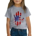 thumbnail image 4 of ZACPNCV Flag Shirt for Toddler Kids Boys Girls USA Flag T-Shirt 4th of July Shirt Patriotic Tee Tops Gray 7-8 Years, 4 of 9