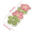 thumbnail image 2 of Flower Bath Mat Soft Plush Non Slip Absorbent Washable Bathroom Rug Home Decor, 2 of 7