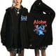 thumbnail image 3 of Sudadera con capucha de dibujos animados de Disney Stitch para mujer, ropa de calle de Manga, Harajuku, Anime, divertido, invierno, años 90, 3 of 5