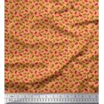 thumbnail image 1 of Soimoi Rayon Crepe Fabric Coke & Burger Food Decor Fabric Printed Yard 46 Inch Wide, 1 of 3
