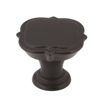 3/8' Antique Bronze Knob - Grace Revitalize 1-3/8 in (35 mm) Diameter Black Bronze Cabinet Knob