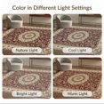 thumbnail image 7 of ODIKA 8'x10' Washable Area Rug Non-Shedding, Easy Care, Oriental Medallion With Floral Border And Ornate Scroll Motifs Vintage Flowing for King Size Bedroom Under Bed, Master Suite, 7 of 7