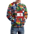 thumbnail image 5 of Flags Of All Countries Of The World-1 Men's Women Vintage 3D Hooded Sweatshirt - All-Season Loose Fit Streetwear, 5 of 6