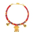 thumbnail image 2 of Flmtop Cat Bells Collar Neck Strap Teddy Puppy Leash Walking Traction Rope Pet Supply Red, 2 of 9