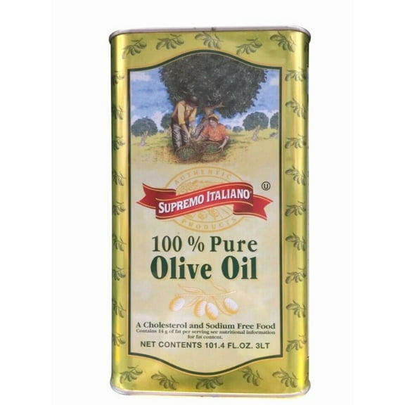 Supremo Italiano 100% Olive Oil | Kosher | Cholesterol & Sodium Free | 101.4 fl oz