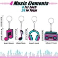 thumbnail image 2 of Llavero Fumete para fiestas musicales, 24 unidades, notas musicales a granel, 4-5 cm, 2 of 7
