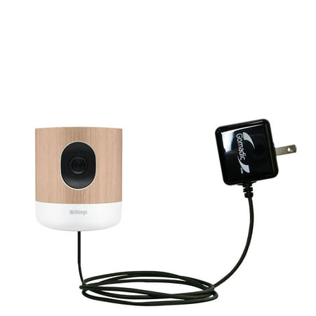 Gomadic Intelligent Compact AC Home Wall Charger suitable for the Withings Home - High output power with a convenient, foldable plug design - Uses Tip