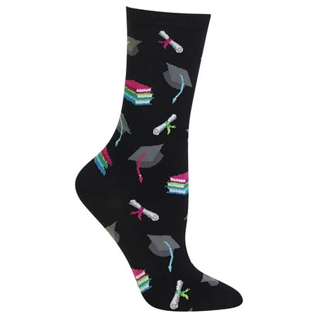 

Hot Sox Womens Graduation Sock Women s Shoe Size 4-10.5 Black