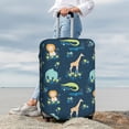 thumbnail image 7 of Susaid Tropical Animals Print Elastic Washable Suitcase Cover with Hidden Zipper, Fits 18-32 Inch Luggage for Protection During Travel-Small, 7 of 7