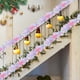 thumbnail image 5 of Guirnalda Navideña de Luces Led de Ratán Rosa para Puertas, Ventanas, Escaleras y Árboles - Guirnalda de Luces Decorativas a Pilas de 500 Cm, 5 of 6