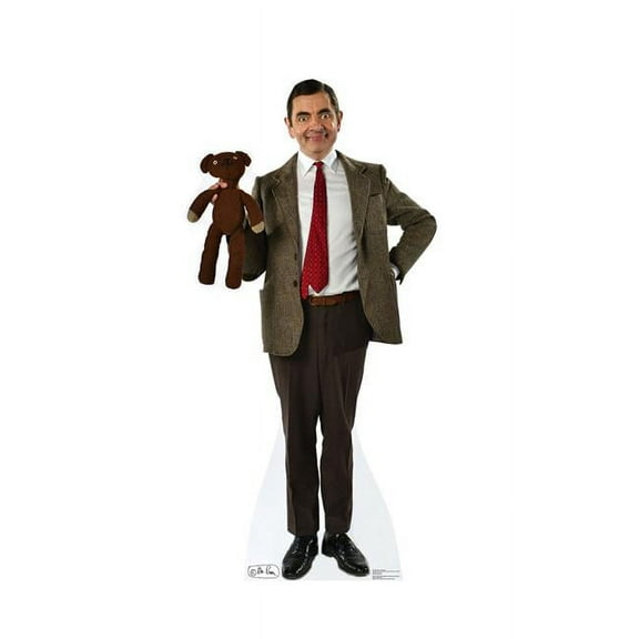 Advanced Graphics 2177 71 x 35 in. Mr. Bean & Teddy Cardboard Standup