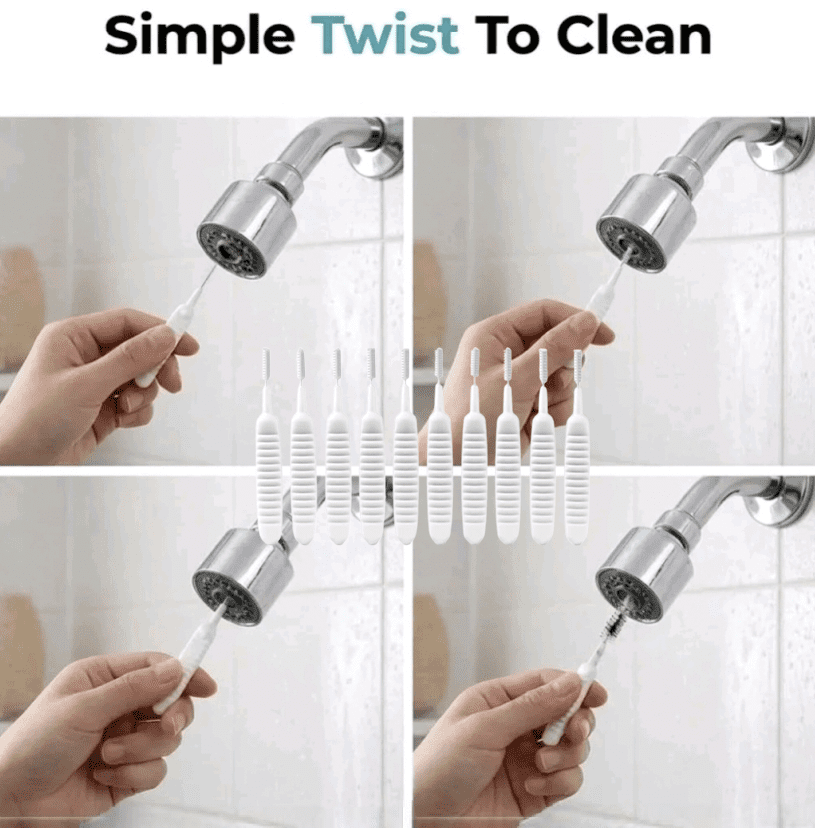 2026 upgraded Shower Head Cleaning Brush for Small Hole,New Multifunctional Shower Head Cleaning Brushes for Household Bathroom, Crevice Tiny Brush, for Shower Head, Faucet, Kitchen Sink, Small Holes