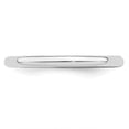 thumbnail image 2 of Auriga Fine Jewelry 925 Sterling Silver 2mm Half Round Polished Wedding Band Ring Size 4 for Women, 2 of 6