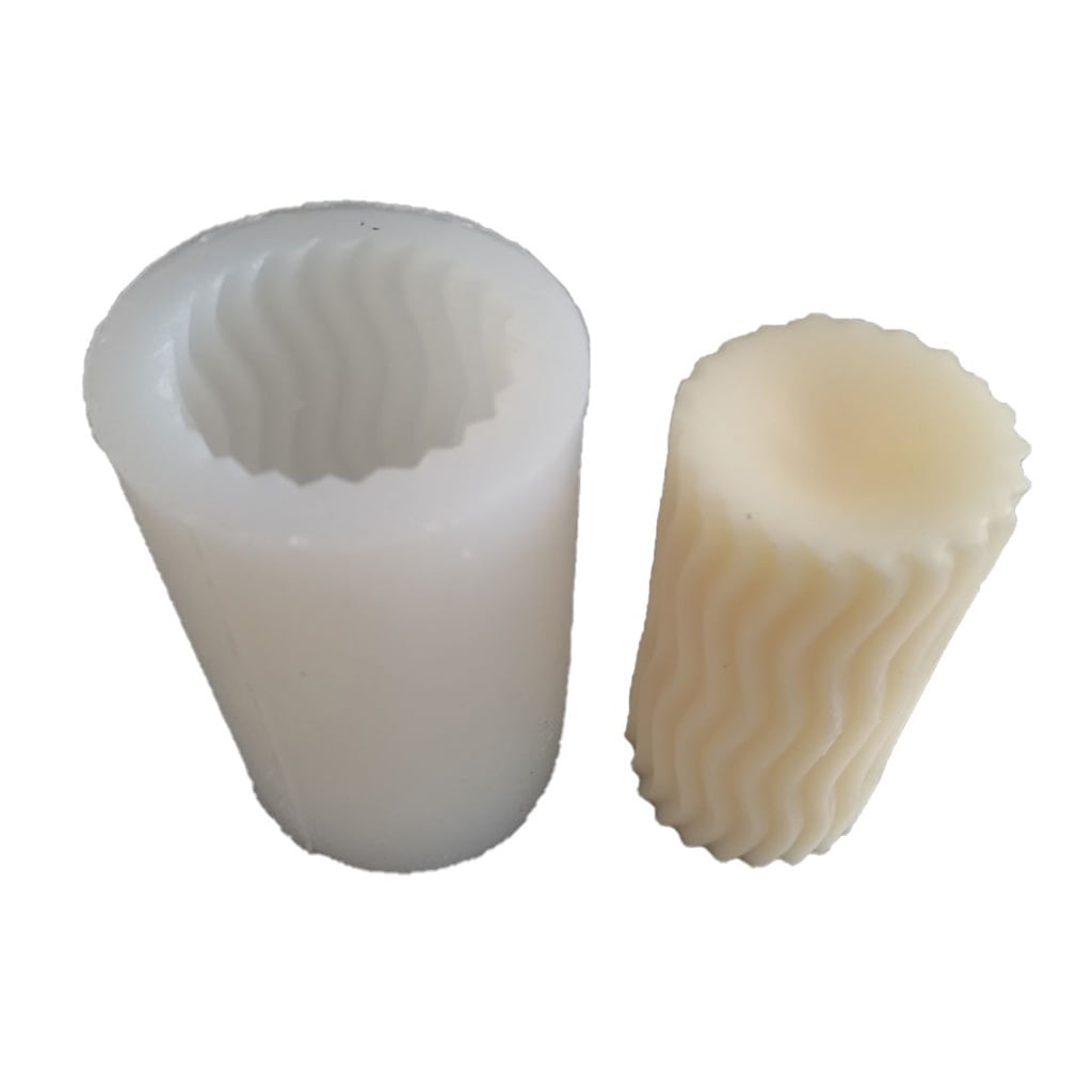 3D Cylindrical Candle Silicone Mold for Creative Crystal Epoxy Resin Silicone Mo