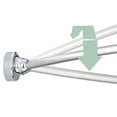 thumbnail image 7 of Croydex Curved Space Saver Shower Curtain Rod, Adjustable Length 60in, Stainless Steel, 7 of 7