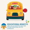 thumbnail image 4 of Battat Light & Sound School Bus with 5 Figurines, Toddler and Preschool Toys, 4 of 7