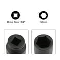 thumbnail image 3 of Unique Bargains 3/4' Drive by 35mm Deep Impact Socket, 6-Point, Cr-Mo Alloy Steel, Metric, 3 of 3