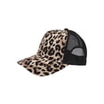 thumbnail image 1 of Top Headwear Fashion Animal Print Trucker Cap - Brown, 1 of 1