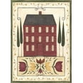 thumbnail image 2 of Shamp, Cindy 14x18 Black Ornate Wood Framed with Double Matting Museum Art Print Titled - Red House, 2 of 4