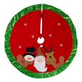 thumbnail image 1 of Design Imports CAMZ10915 Santa & Snowman Holiday Tree Skirt, 1 of 1
