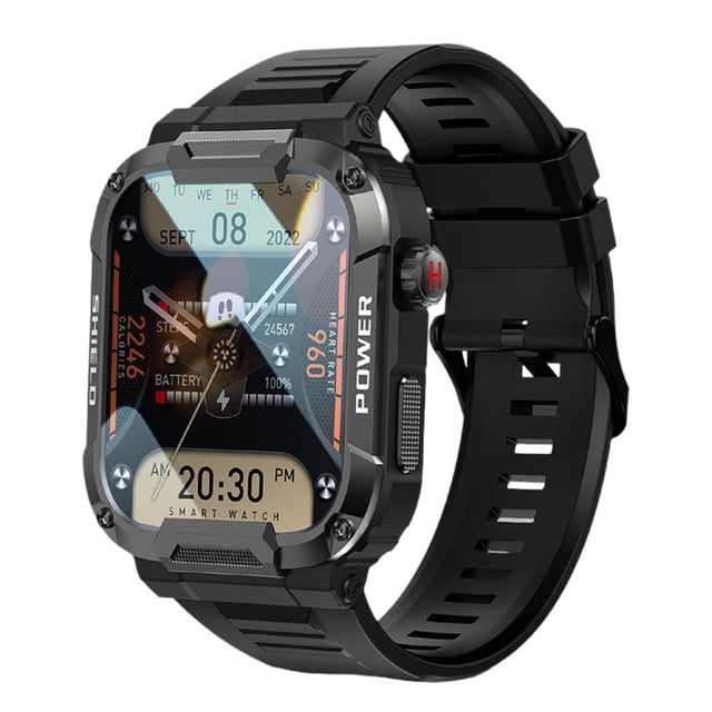 Reloj inteligente para hombres - Relojes inteligentes de 1,85" Relojes inteligentes con llamadas Bluetooth Reloj de seguimiento de actividad deportiva al aire libre para iPhone Android
