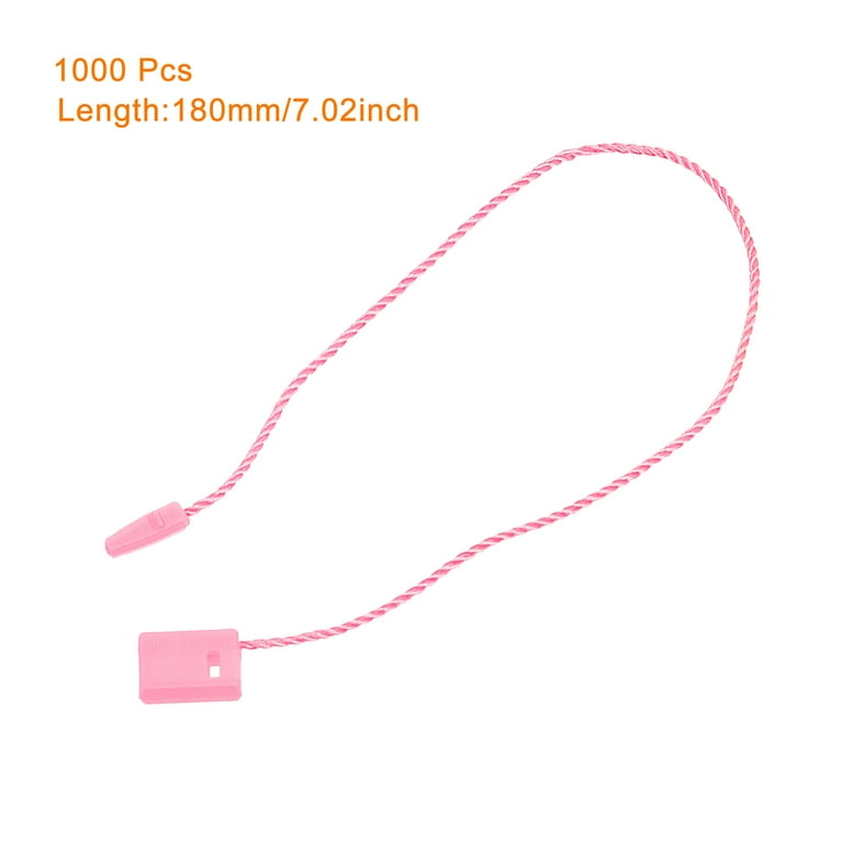 1000 PCS Hang Tag String For Clothes Gift Bags Price Tags Shoes Snap Lock Pin Loop