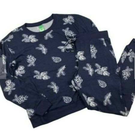 

Honeydew Women s Long Sleeve 2 Piece Pajama Set (Large Pine cones)