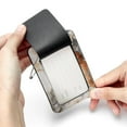 thumbnail image 7 of Luggage Tag, Travel Tags, Handbag Tag - Square PU Leather 2 Pack with Privacy Cover and Stainless Steel Ring - Suitable for Travel, Backpack, Handbag [Amazon Approved] Marble Texture, 7 of 7