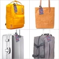thumbnail image 6 of Luggage Tags for Suitcases, Hawaiian Style Colorful Leather Bag Luggage Tags ID Label Tags Privacy Protection Travel Bag Labels, 6 of 6