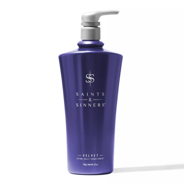 Acondicionador diario Saints & Sinners Velvet Divine para cabello seco y dañado, reparado, fortalece, desenreda y elimina el encrespamiento