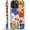 Colorful Spring Blooms, variant on Case Compatible with iPhone 13 14, Cute Dual Layer Hybrid Phone Cover, Military Grade Drop Protection, Aesthetic Shockproof Phone Case for Women Girls, Cherry Plaid Bow
