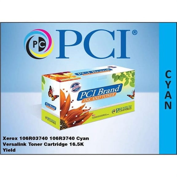 PCI BRAND XEROX 106R03740 106R3740 XXL CYAN TONER CARTRIDGE 16500 PAGE EXTRA HIG