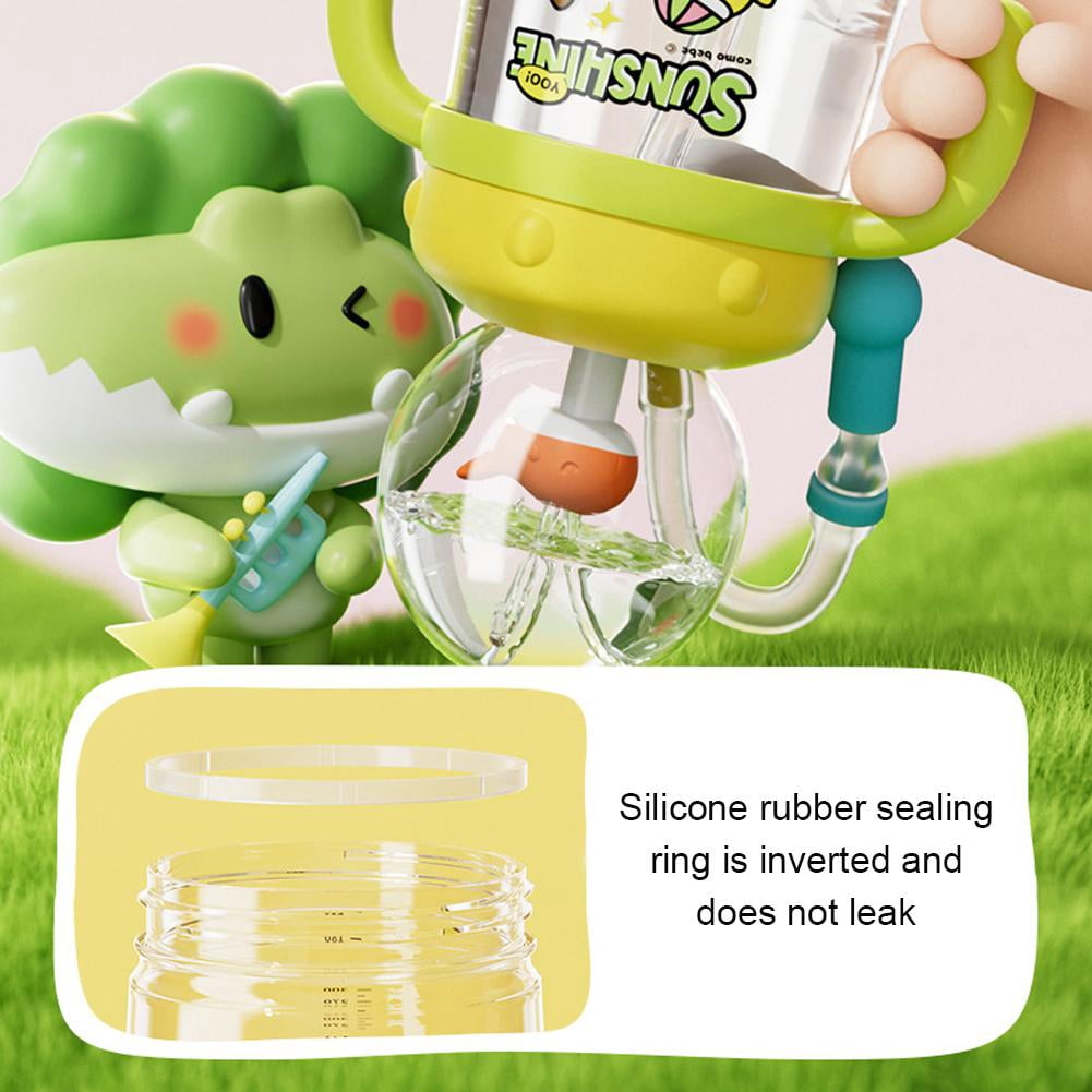 Whale Fountain Tumbler, Spill Proof Straw Cups, Interactive Baby Water Cup for Toddlers Children