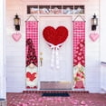 thumbnail image 3 of Valentine’s Day Romantic Red Door Couplets & Hanging Banners - Festive Party Decor for Home Celebrations, Durable Fabric Ornaments to Enhance Romantic Ambiance, Easy to Hang/Reusable, 71*12in, A, 3 of 5