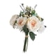 thumbnail image 4 of Ramo artificial Zulema Arreglo de bodas Decoración de hojas Ramo de simulación de seda Blanco, 4 of 6