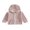 Pink, variant on Kids Baby Girls Winter Hoodie Jacket 6 12 18 24 Months 2T 3T 4T Lightweight Solid Color Plush Zipper Cardigan Winter Jacket for Infant Spring Fall Outwear