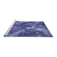 thumbnail image 2 of Ahgly Company Machine Washable Indoor Rectangle Oriental Blue Industrial Area Rugs, 4' x 6', 2 of 4